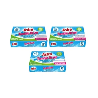 Image of Fresh Linen Tumble Dryer Sheets 120 Long Lasting Fragrance and Softness