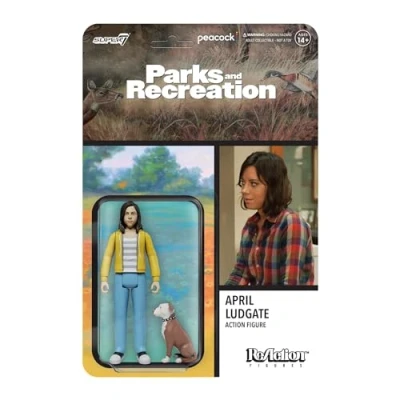 Image of SUPER7 Parks and Recreation April Ludgate 3.75 in Reaction Figure