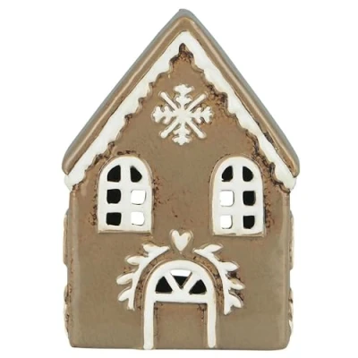 Image of Ib Laursen Gingerbread Candle House with Snow Crystal