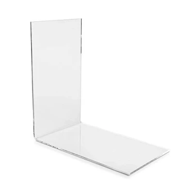 Image of Plexiglas® Pack of 10 Bookends Eco (7.0 to 8.5 x 14.0 cm) for Small Books/Paperback CDs Made Original