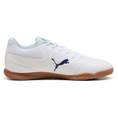 Image of Puma Truco III Football Boots Indoor, Men&#039;s, Size: 8.5, White/aqua/fizzy light shoes