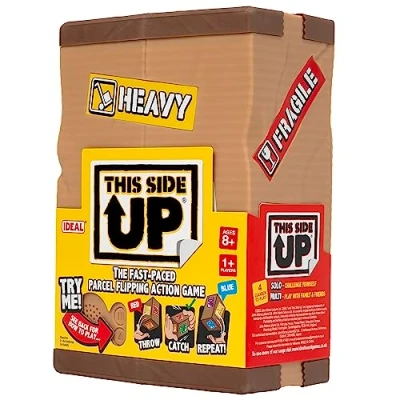 Image of Ideal This Side Up: The parcel flipping, electronic reaction game Family Games 1+ Players Ages 8+