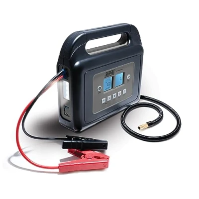 Image of Maypole 800A Portable Power Pack &amp; Compressor, 12V Emergency Jumpstart for Petrol Diesel Engines