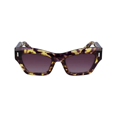 Image of Calvin Klein Sunglasses, Women&#039;s, Size: 54, Purple havana
