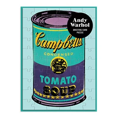 Image of Andy Warhol Soup Can Greeting Card Puzzle