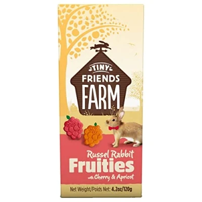 Image of SIPW Tiny Friends Farm Treat Biscuits Hamsters Rats Gerbil Ferrets Guinea Pigs 120g (Russel Rabbit Fruities)