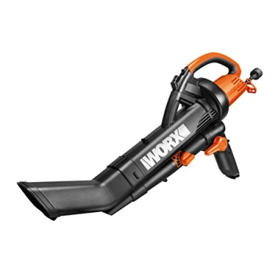 Image of WORX WG505E 3000W Trivac Garden Blower Mulcher and Vacuum for Clearing Patios of Leaves Other Waste, Black, 10 m Cable
