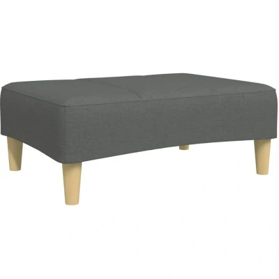 Image of vidaXL Footstool Dark Grey 77x55x31 cm Fabric
