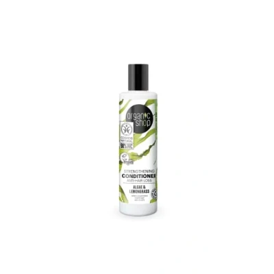 Image of Organic Shop Strengthening Conditioner Anti Hair Loss Algae and Lemongrass, 280 ml