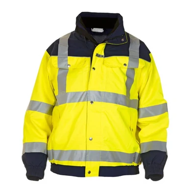 Image of Furth High Visibility Sns Pilot Jacket Two Tone Saturn Yellow / Navy Small
