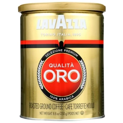 Image of Lavazza Espresso Coffee Arabica Qualita Oro Röstkaffee Bohnenkaffee, ground, 250 g / Tin