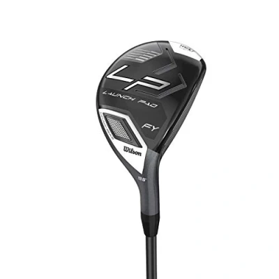 Image of Wilson Men&#039;s W/S Launch Pad FY Club Hybrid, R Flex, For Left Handed Golfers, Graphite, 19.5 Degree Loft