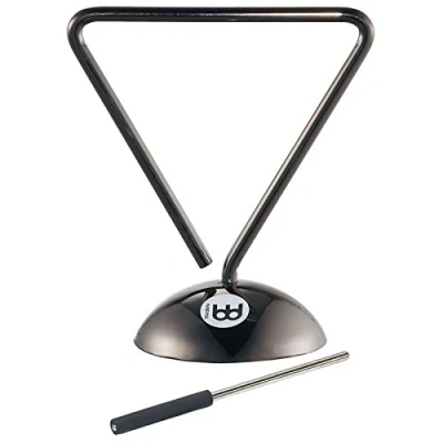 Image of Meinl Percussion Bill Saragosa Triangle Artist Series Sound with Liquid Including Metal Beater Steel, Black (TRIL)