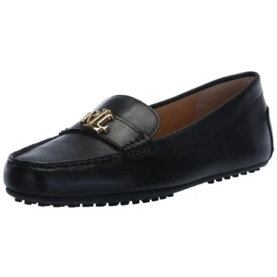 Image of Lauren by Ralph Women&#039;s Barnsbury Driving Style Loafer, Black, 6.5 UK