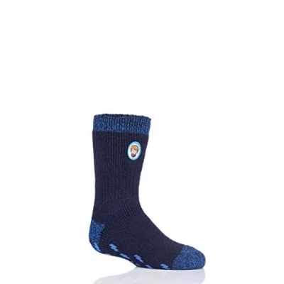 Image of 1 Pair Navy Harry Potter Thermal Socks with Grips Kids Unisex 9 12 (3 8 Years) Heat Holders