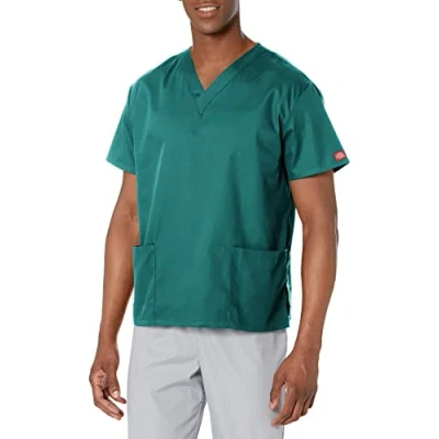 Image of Dickies Women&#039;s Signature Top Neck 86706 medical scrubs shirts, Hunter, S UK
