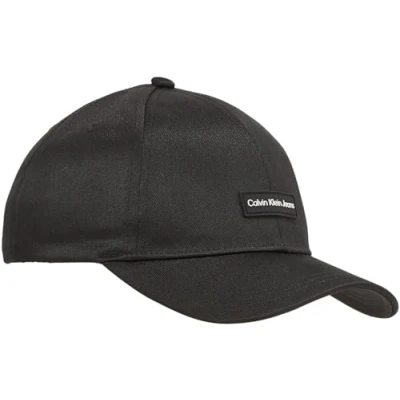 Image of Calvin Klein Jeans Patch Cap, Women&#039;s, Size: One Size, Black