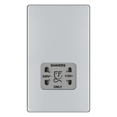Image of BG NBS43 10 A 3 Gang 2 Way Metal Brushed Steel Light Switch