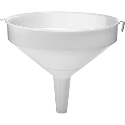 Image of Browin 350031 Large Funnel Diameter 30 cm Alcohol Capacity 6 Litres for Filling Bottles Wine Beer Safe Material White