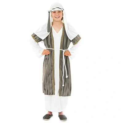 Image of Fun Shack Shepherd Costume Kids, Nativity Costume, Innkeeper Inn Keeper Kids Joseph X Large