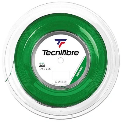 Image of Tecnifibre 110M 305 1.20 Squash Rope Spool Adult, Green, Single