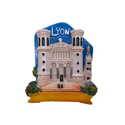 Image of 3D Lyon France Refrigerator Fridge Magnet Tourist Souvenirs Handmade Resin Craft Magnetic Stickers Home Kitchen Decoration Travel Gift