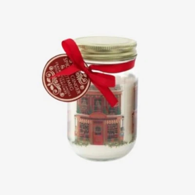 Image of Marco Paul Christmas Toyshop Scented candles Jars Cinnamon Scent Festive Fragrance Home Decor Gift Xmas Decoration Light Display Centrepiece long burning