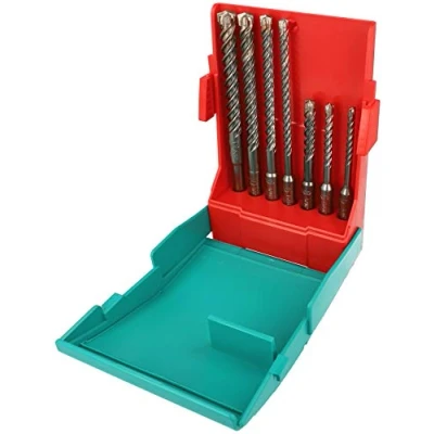 Image of Heller Tools 1418 4Power SDS plus Hammer Drill Bit, combines speed and robustness, set 7 pcs. Ø 5/6/6/8/8/10/12 mm