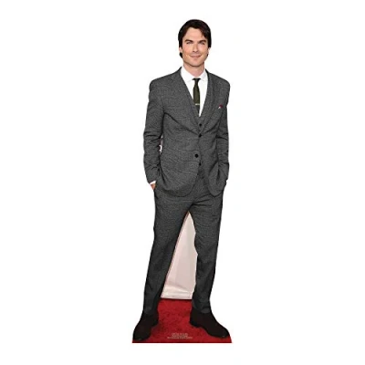 Image of Star Cutouts Ltd CS912 Small Cardboard Cutout l Ian Somerhalder Actor Smart Suit Gifts for Fans, Birthdays &amp; Parties, Solid, Multicolour, Regular