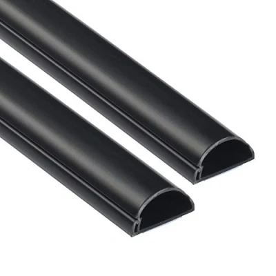 Image of D Line Mini Cable Trunking 2 Meter Decorative Self Adhesive Cover Popular Management Solution 30mm (W) x 15mm (H) 1 Lengths Black