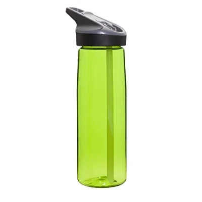 Image of Laken Tritan Sport BPA Free Wide Mouth Water Bottle w/Flip Straw Cap 25oz 750ml Light Green