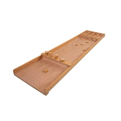Image of Engelhart 340650 Small wooden billiard suffleboard game 122 cm