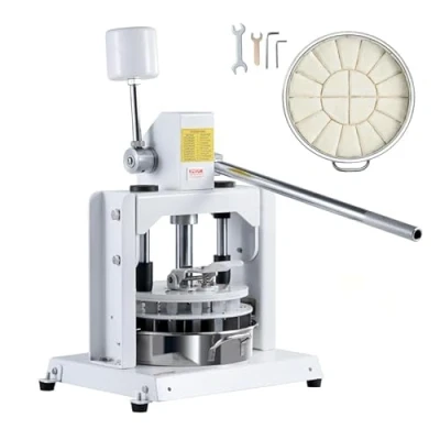 Image of VEVOR Dough Divider Rounder, 18PCS Manual Equal Machine, 2.11oz 9.88oz Hand Press Cutter with 304 Stainless Steel Tray and Blade, Bread Maker for Bakery, Restaurant, Commercial