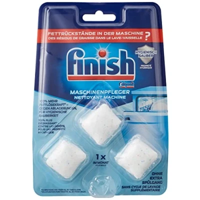 Image of Finish Machine Care Tabs Dishwasher Tablets Against Dirt and Grease Inside the Dishwasher, Cleaner Tablets, 3 Count (Pack of 1)
