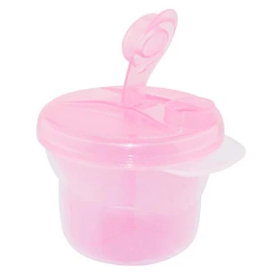 Image of Baby Infant Milk Powder Formula Dispenser Container Storage Travel Feeding Box Pink