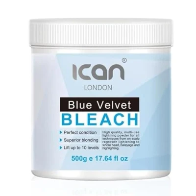 Image of ican London Dust Free Blue Velvet Hair Bleach 500g