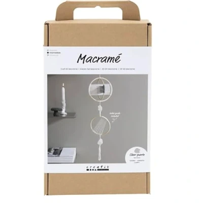Image of Craft Kit Macramé, Mobile, grey, off white