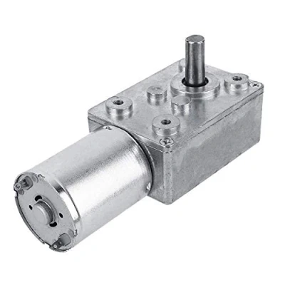 Image of DC 12V Gear Box Reversible High Torque Turbo Worm Reduction Electric Motor CW/CCW (20RPM)