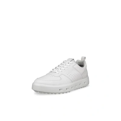 Image of ECCO Mens Waterproof Golf Shoes Street 720 Hybrid White UK 7.5