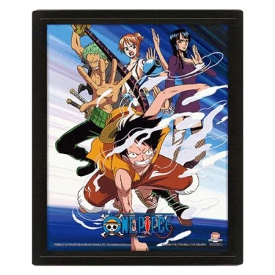Image of Pyramid International ‎5051265892942 Star Wars 3D Lenticular Poster in Box Frame, Straw Hat Pirates Assault Design, 25cm Length, 20cm Width, 1.5cm Height