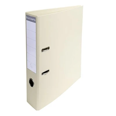 Image of Exacompta Ref 53756E Prem&#039;Touch PVC Lever Arch File 320 x 290mm in Size, 2 Rings, Can Hold A4 Documents, 70mm Spine, 75mm FSC Certified Lime Cover