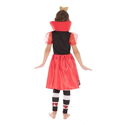 Image of Bristol Novelty CF214 (S) Queen of Hearts Costume, Girls, Age 4 6 years old