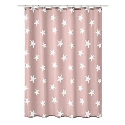 Image of Kleine Wolke Shower Curtain, Polyester, Old Rose, H200 x B180 cm (1er Pack)