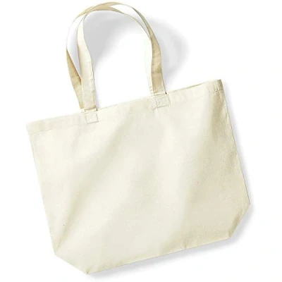 Image of Westford Mill Maxi Tote Shopper Bag Reusable and Sustainable Natural