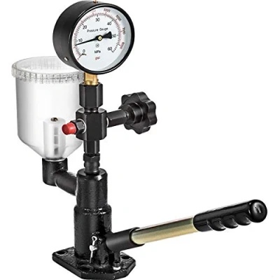 Image of VEVOR Diesel Injector Nozzle Tester 0 400BAR/0 8000PSI with Dual Scale Gauge to Adjust and Test Pop Pressure