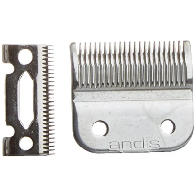 Image of Andis, USPro Clipper Replacement Blade Made from Carbon Steel Material with Long Edge Life, Sharp Blades Deep Teeth, Heat &amp; Rust Resistant for Perfect Cutting Performance, Chrome Finish