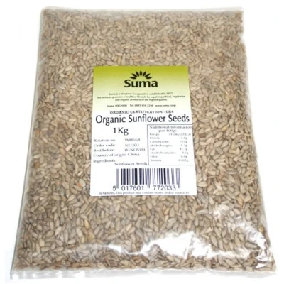 Image of Suma Organic Sunflower Seeds 1 Kg (Pack of 2)