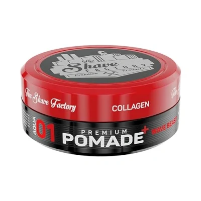 Image of The Shave Factory Premium Pomade 150ml 01 Wave Beast with Collagen Extra Hold Shine