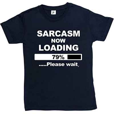 Image of Fancy A Snuggle Sarcasm Now Loading Womens Boyfriend Fit T Shirt Navy Medium