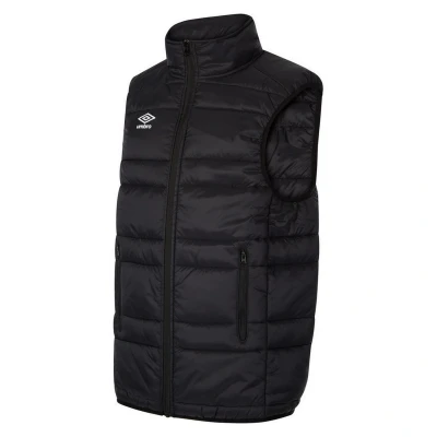 Image of Umbro Childrens Unisex Childrens/Kids Club Essential Gilet (Black/White) Size 7 8Y